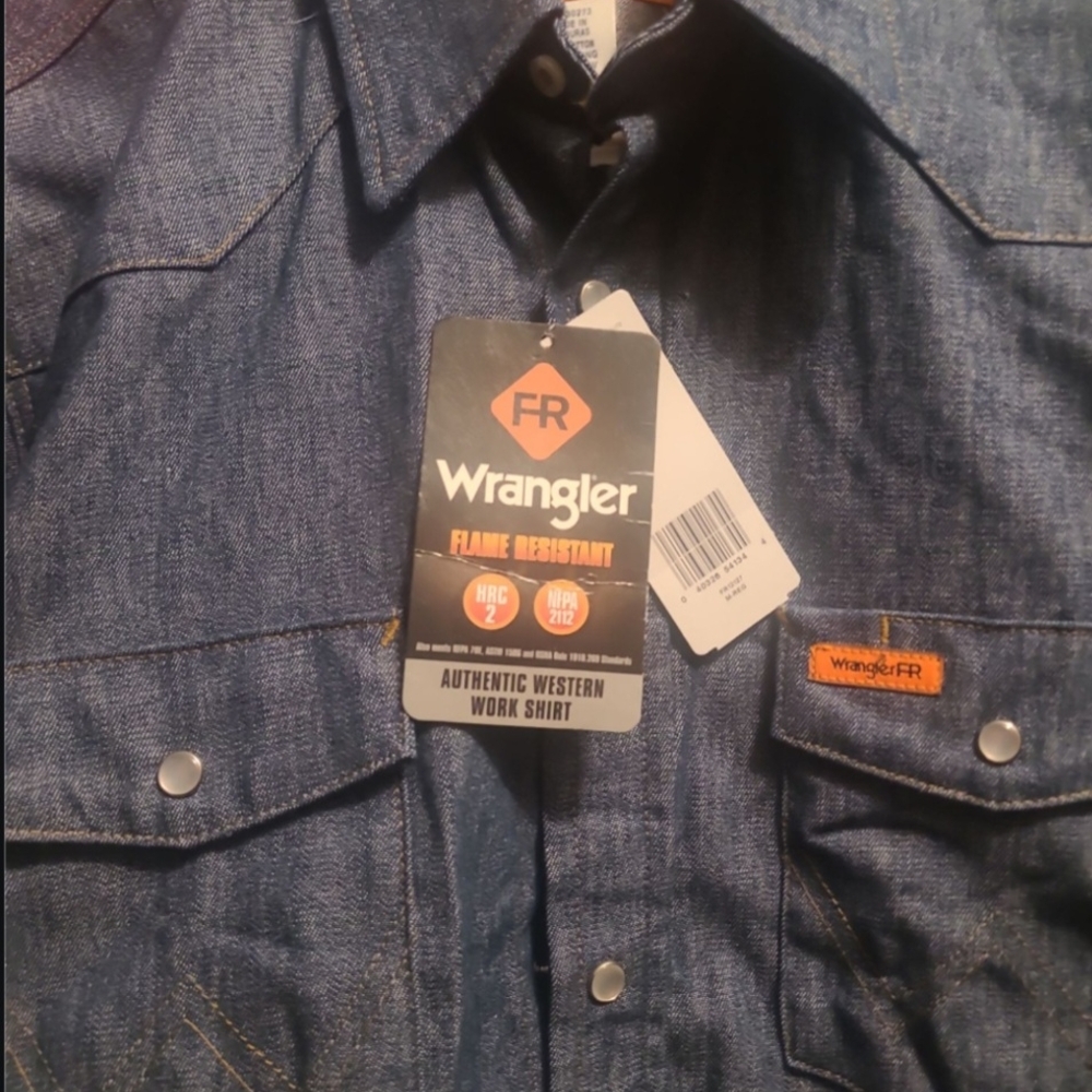 Wrangler Blue Denim Button Up